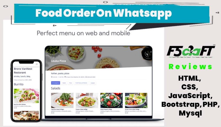 food Ordering On whatsapp Applications using Chat